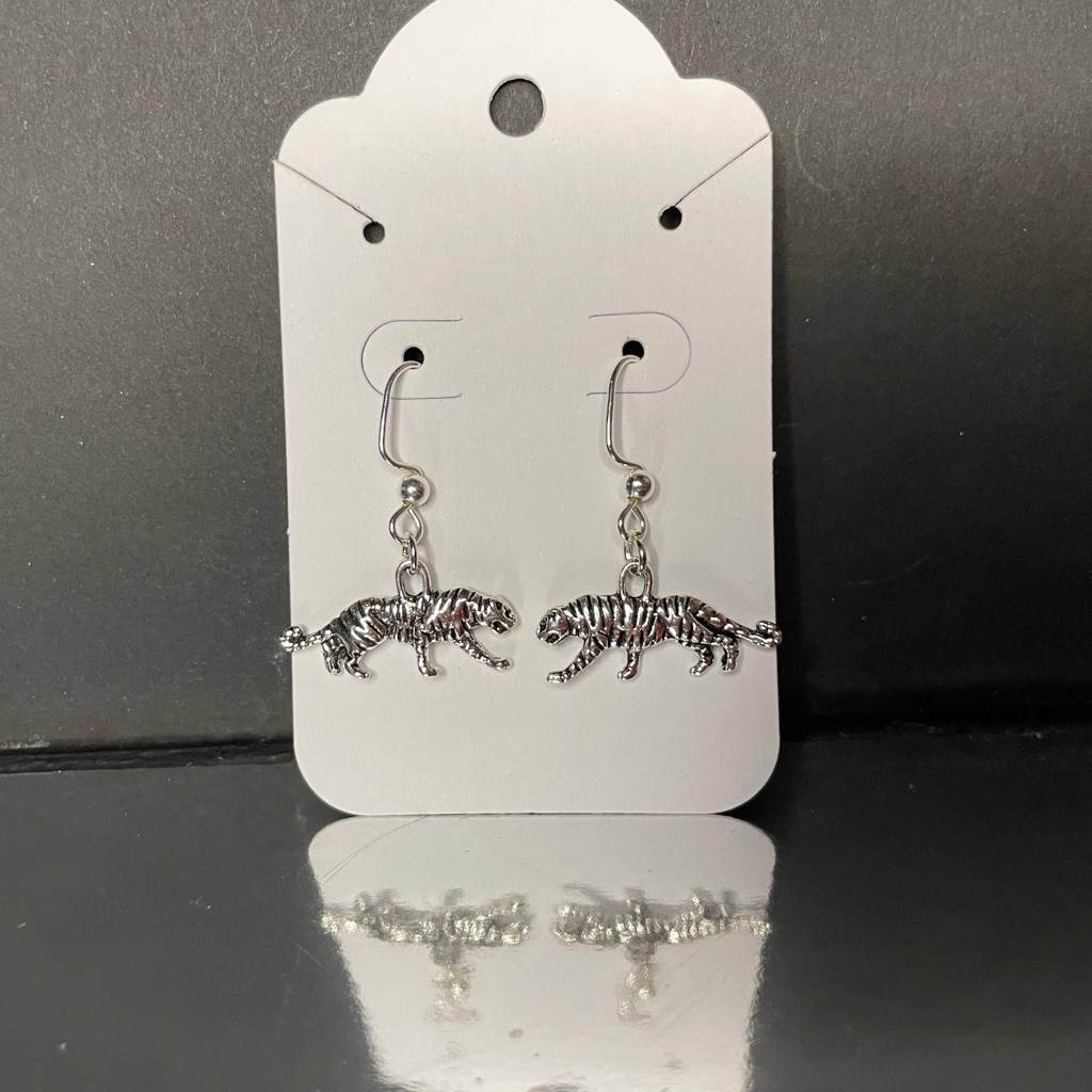 Handmade Tiger Earrings